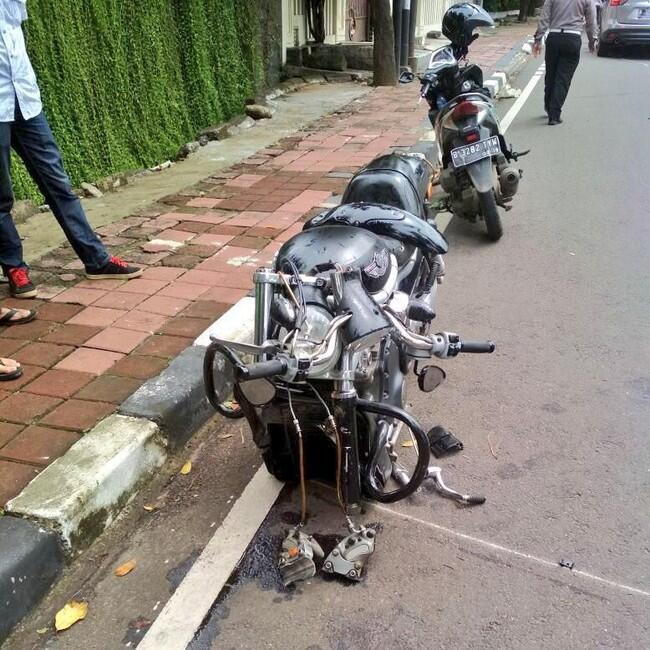 Biker Moge yang Tabrakan dengan SUV di Pakubuwono Anggota TNI