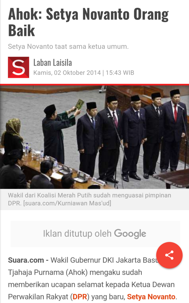 Setya Novanto: Demi Tuhan, Saya Tidak Menerima Jam Tangan