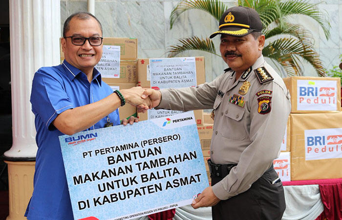 Pertamina Kirim Bantuan ke Kabupaten Asmat