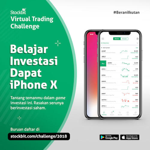 Stockbit Virtual Trading Challenge 2018. Belajar Investasi &amp; Dapatkan iPhone X 