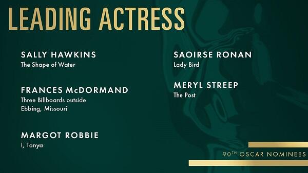 Begini Daftar Lengkap Nominasi Oscar 2018