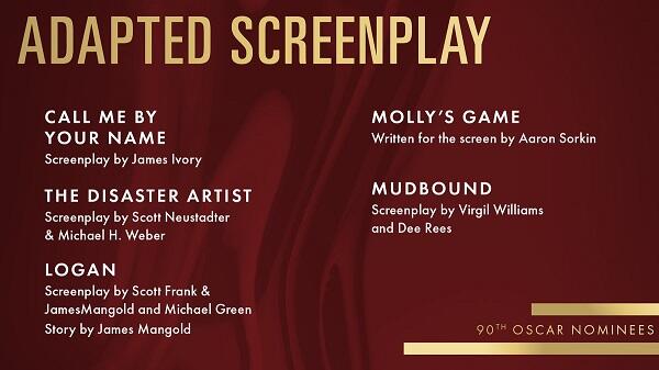 Begini Daftar Lengkap Nominasi Oscar 2018