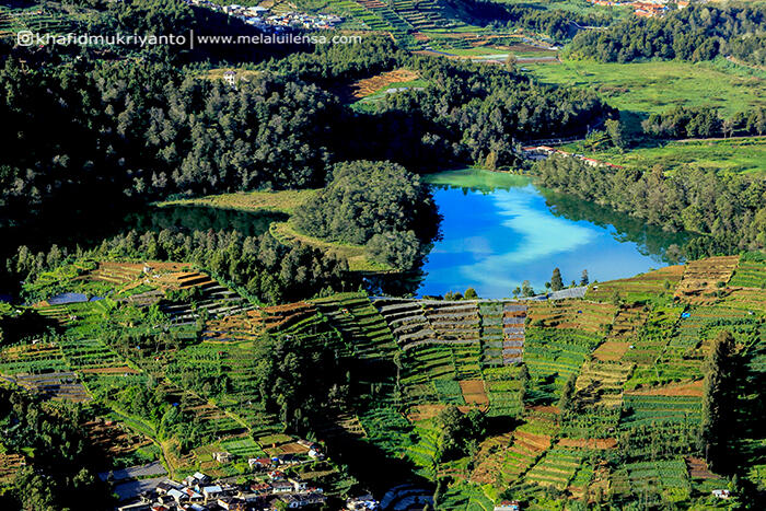 telaga warna dieng, destinasi menarik wonosobo