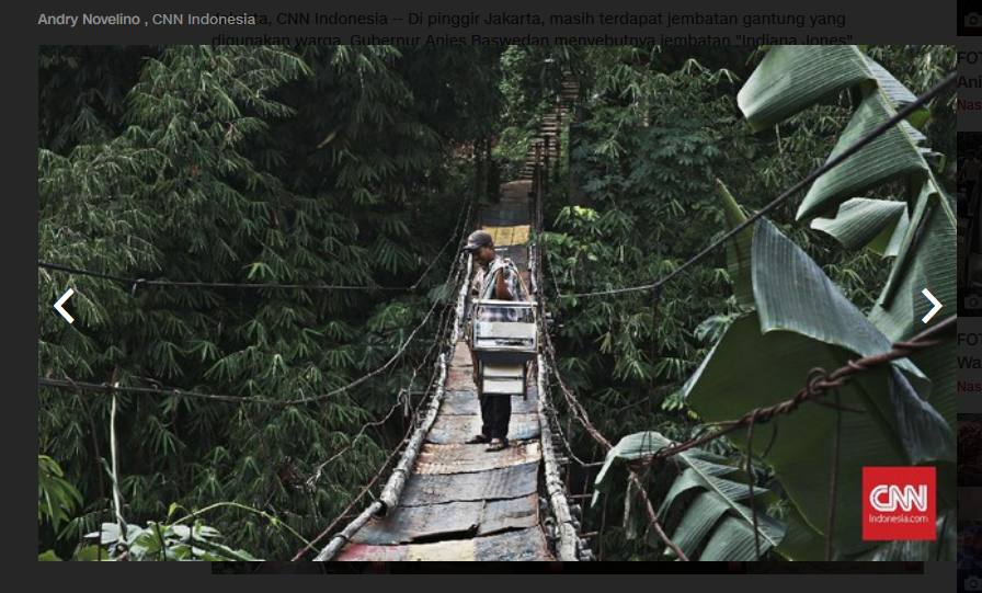 5 Foto Penampakan Jembatan &quot;Indiana Jones&quot;, Penghubung Jakarta Depok
