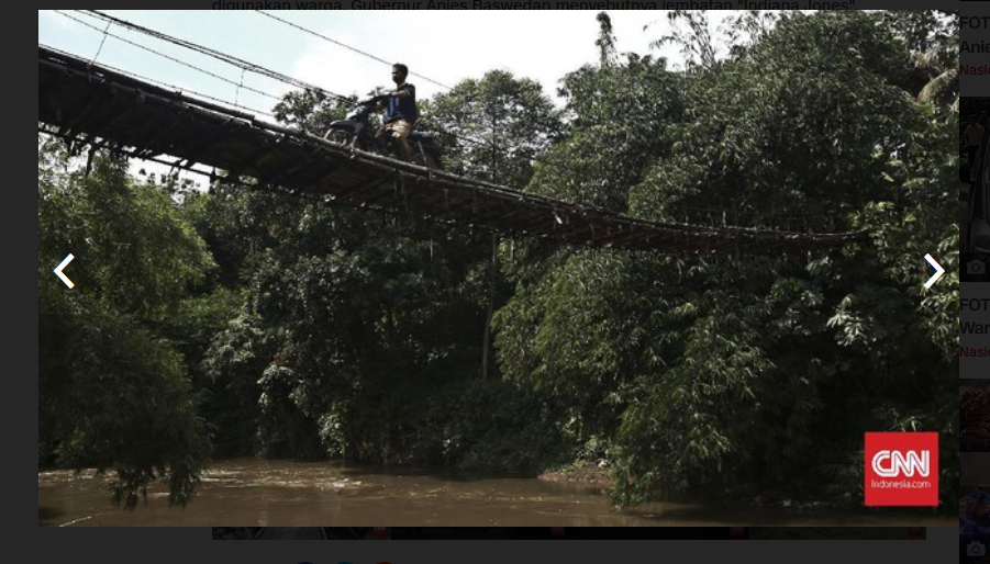 5 Foto Penampakan Jembatan &quot;Indiana Jones&quot;, Penghubung Jakarta Depok