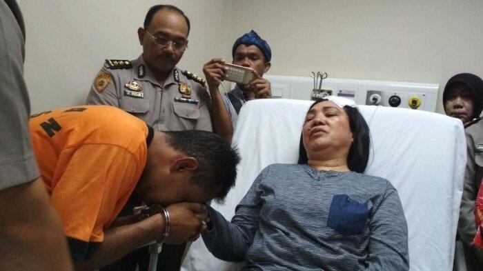 Sopir Truk Minta Maaf dan Cium Tangan Perwira Polwan yang Dia Aniaya di Tangerang