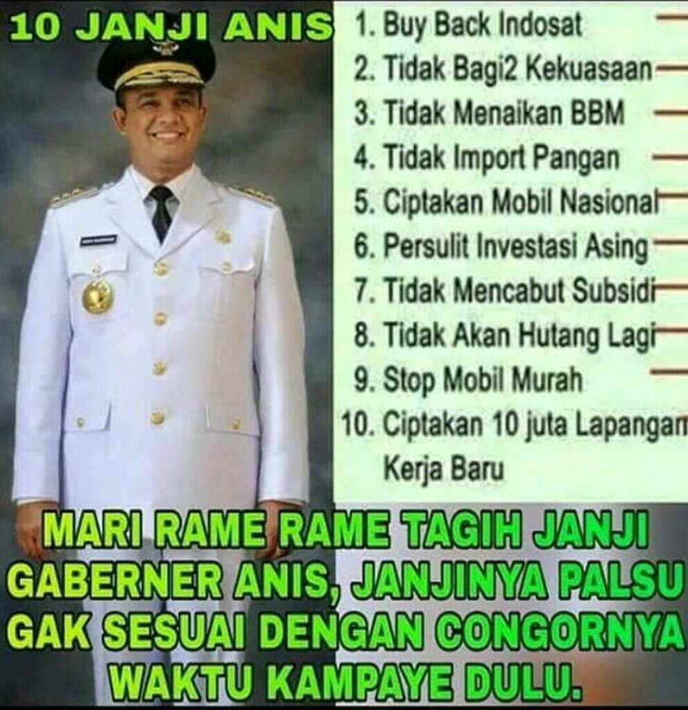 100 Hari Kerja Anies Sandi Pengamat Hanya Bacotnya Yang Terlihat