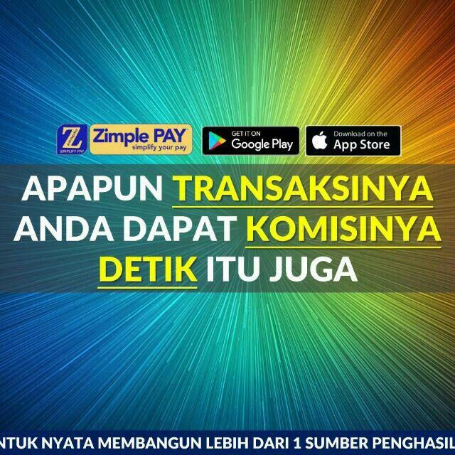 Download aplikasi Zimple Pay GRATIS lalu dapatkan komisinya detik itu juga