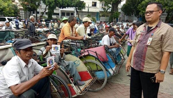 Pemprov Tegaskan Becak di Jakarta Harus Berstiker