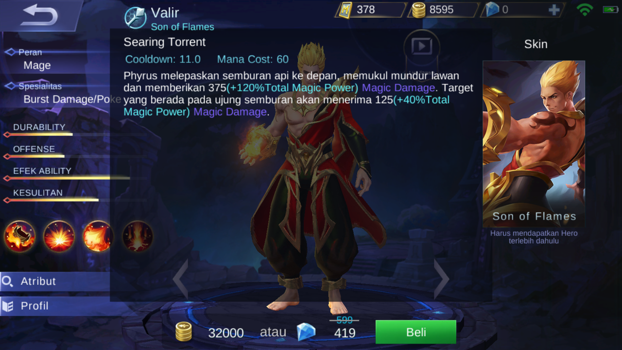 Hero Baru Mobile Legend Valir Si Mage Api