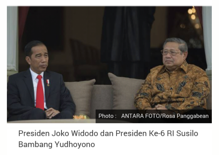 SBY: Pak Jokowi Ingin Tinggalkan Warisan yang Baik