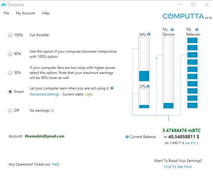 Aplikasi Mining Bitcoin Enteng Di WINDOWS Registrasi dapet free 0.005BTC