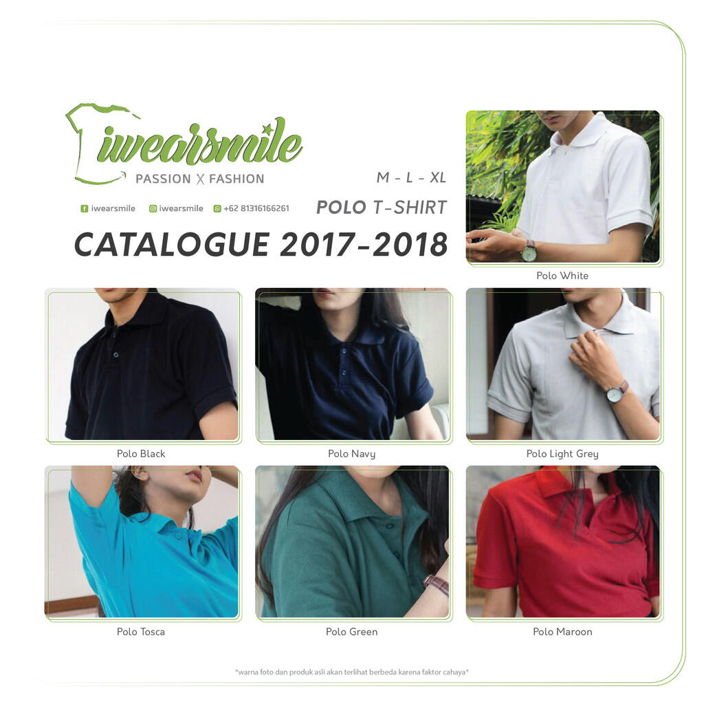 Terjual IWEARSMILE Basic Outfit Kaos  dan Polo  shirt Polos  