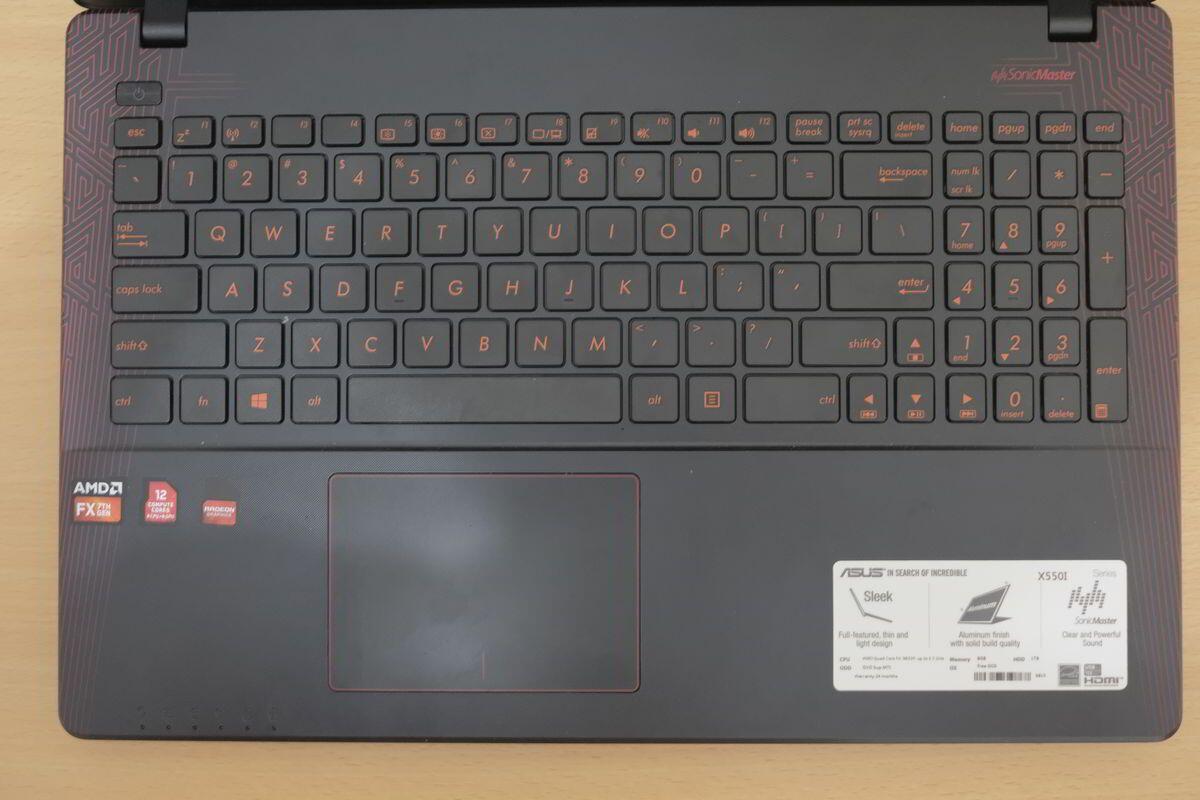 keyboard asus x550iu