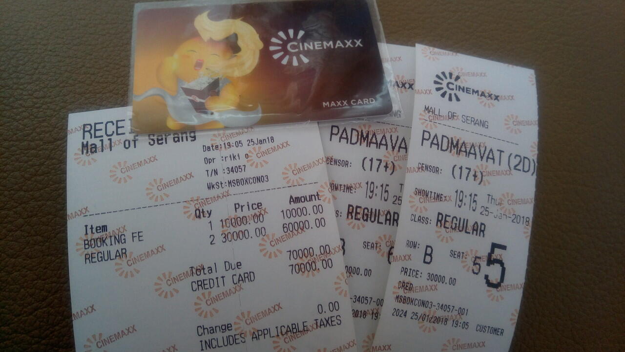 Pengaduan tidak bisa menukar Poin Maxx Card di Cinemaxx Mall of Serang