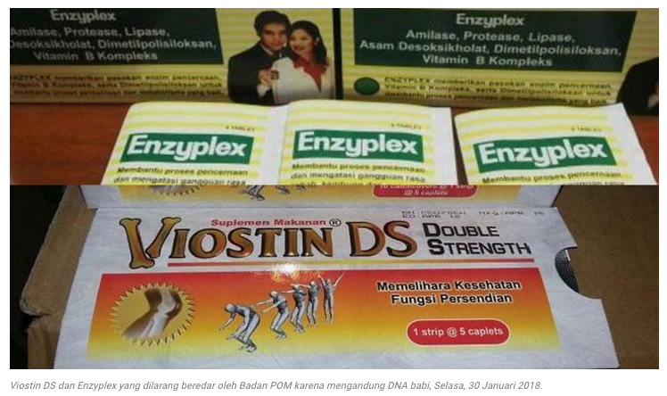Viostin DS dan Enzyplex Mengandung Babi, YLKI Usulkan Sanksi