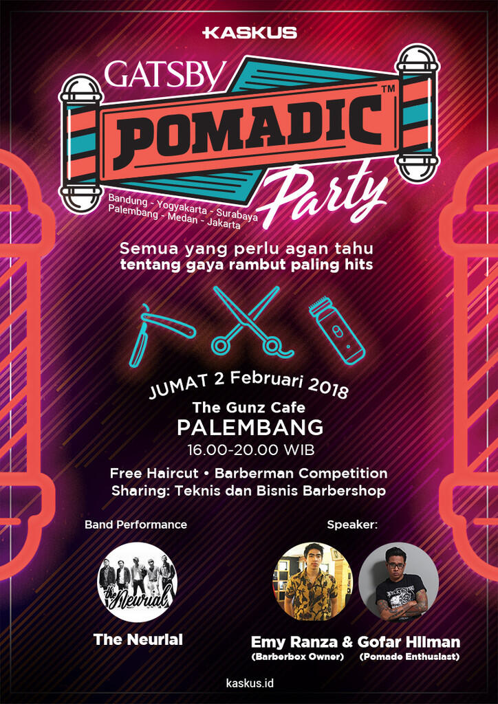 Palembang Akan Kedatangan GATSBY Pomadic Party, Merapat Yuk Gan!