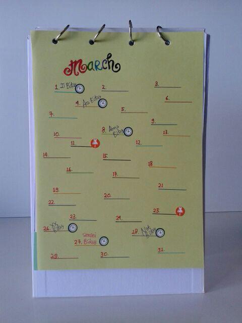 Membuat CalendarNote a la Goonerette