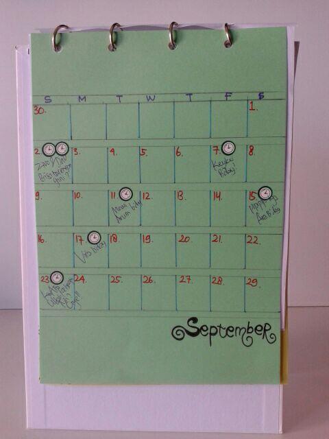 Membuat CalendarNote a la Goonerette