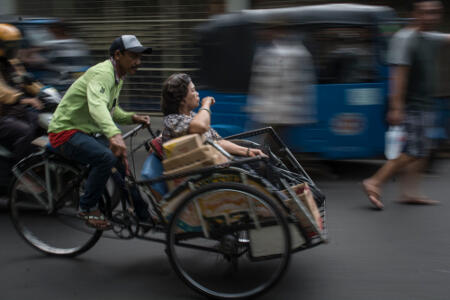 Sandiaga : Mobilisasi Becak Terorganisir
