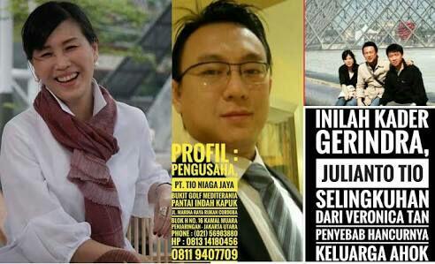 Adik Ahok Sebut Vero Selingkuh dengan Julianto Tio