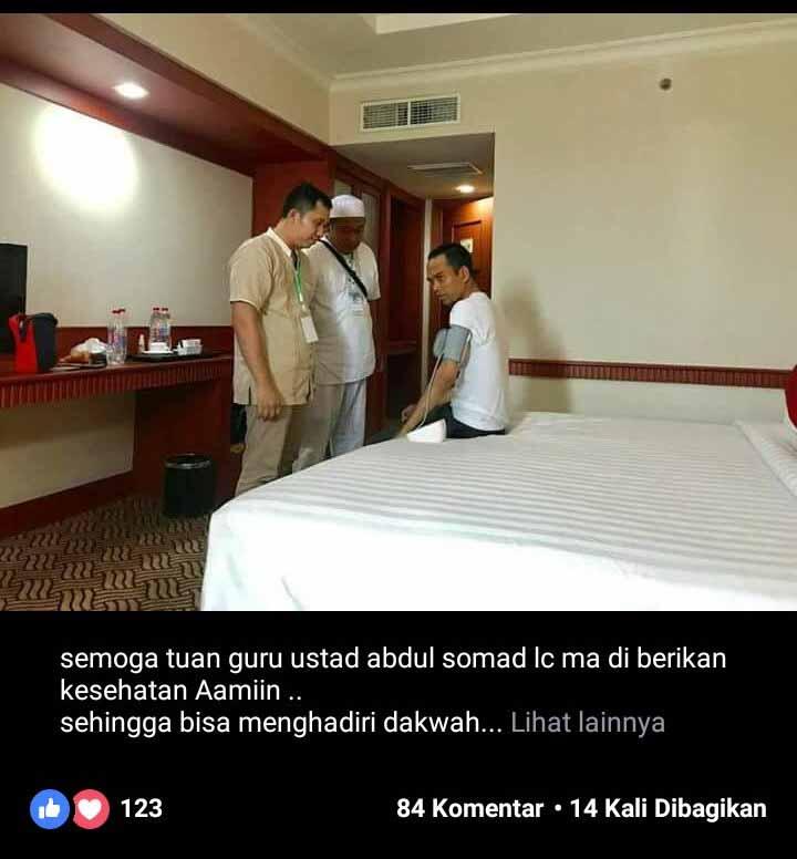 Sakit, Ustadz Somad Tak Jadi Tausiah di Sarolangun