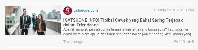 &#91;GATSUONE INFO&#93; Bagi Cowok Biasa Aja, Tapi Perlakuan Ini Bisa Bikin Cewek Baper!