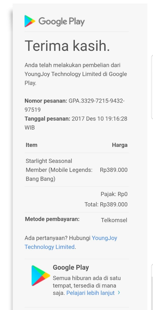 Pelayanan Mobile Legend Yang Mengecewakan