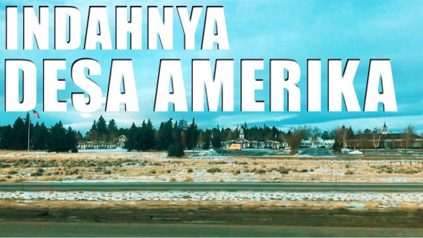 Malihat Jalan Toll Antar Kota Amerika. Indah Desa Amerika