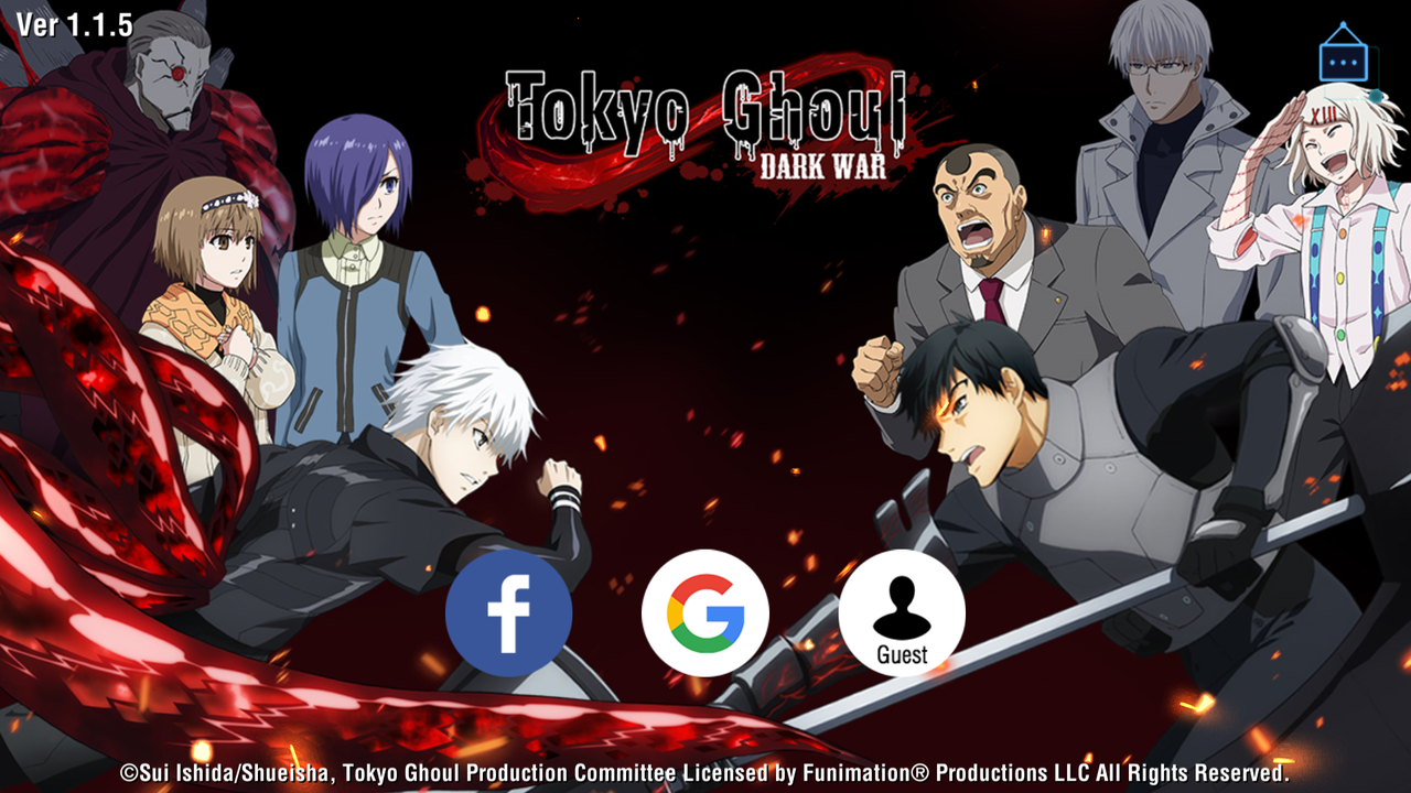 Tokyo Ghoul Dark War Mobile Game Kaskus