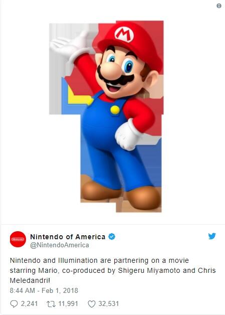 Nintendo Mulai Menggarap Film Animasi Super Mario Bros!