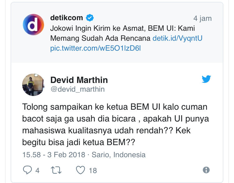 Jumlah Donasi yang Dikumpulkan PMII UI untuk Papua