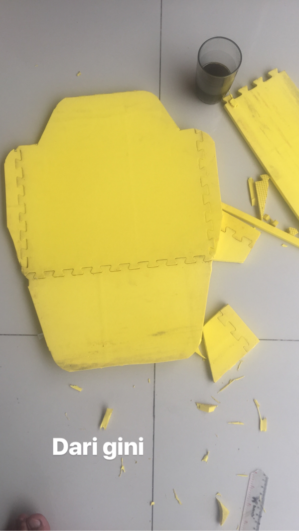 DIY membuat protektor jaket motor