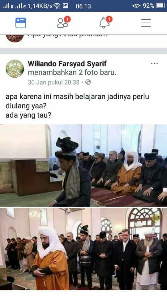 Benarkah Solat Jamaah Di Afghanistan Yang Di Imami Jokowi Tak Sah Dan Di Ulang?