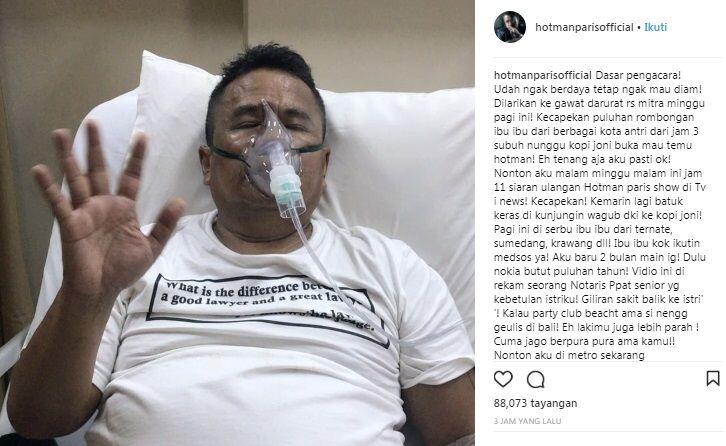 Hotman Paris Dilarikan ke UGD, Sakit Apa?