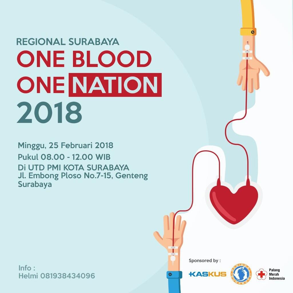 &#91;INVITATION&#93; Kaskus Donor Darah, One Blood One Nation 2018