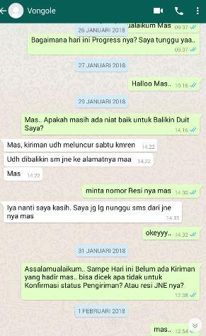 Penjual Yang Hilang ( Id : Vongole )