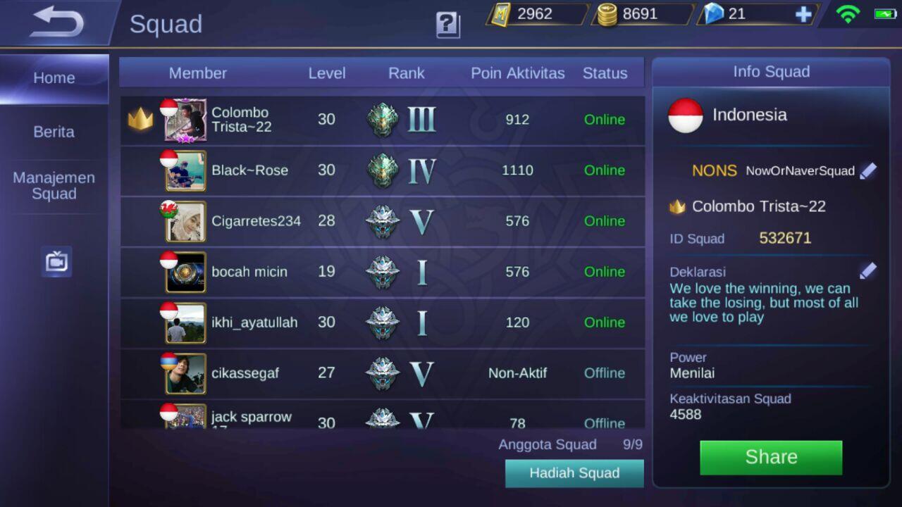 Mobile Legends Recruitment Squad Team Post Here Page 33 KASKUS