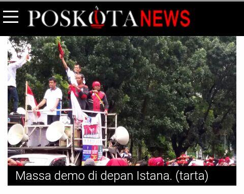 Demo di Depan Istana, Buruh Beri KARTU MERAH Jokowi