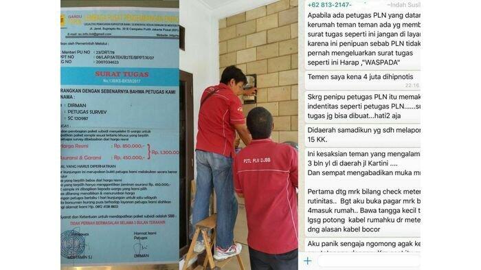 Beredar Foto-foto Penipu Berkedok Teknisi Listrik, Begini Pernyataan PLN