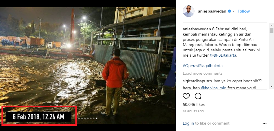 Viral! Foto Anies Baswedan Sidak Banjir Penuh Kejanggalan