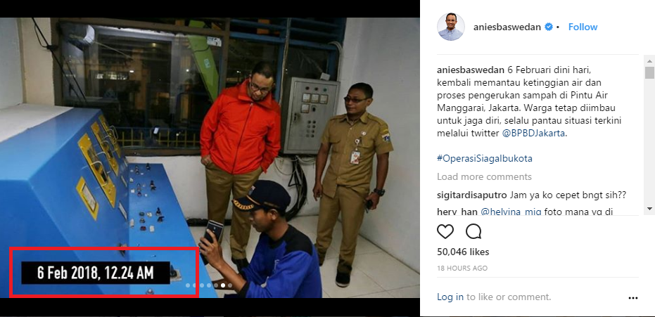 Viral! Foto Anies Baswedan Sidak Banjir Penuh Kejanggalan