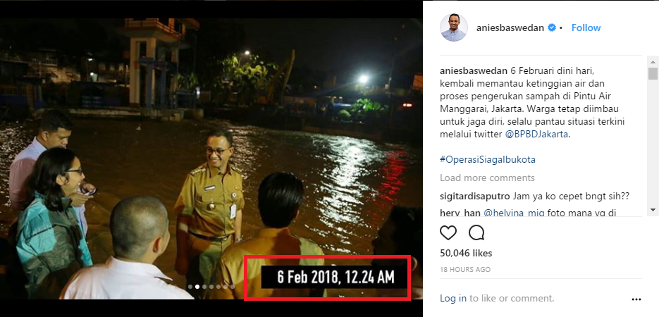 Viral! Foto Anies Baswedan Sidak Banjir Penuh Kejanggalan