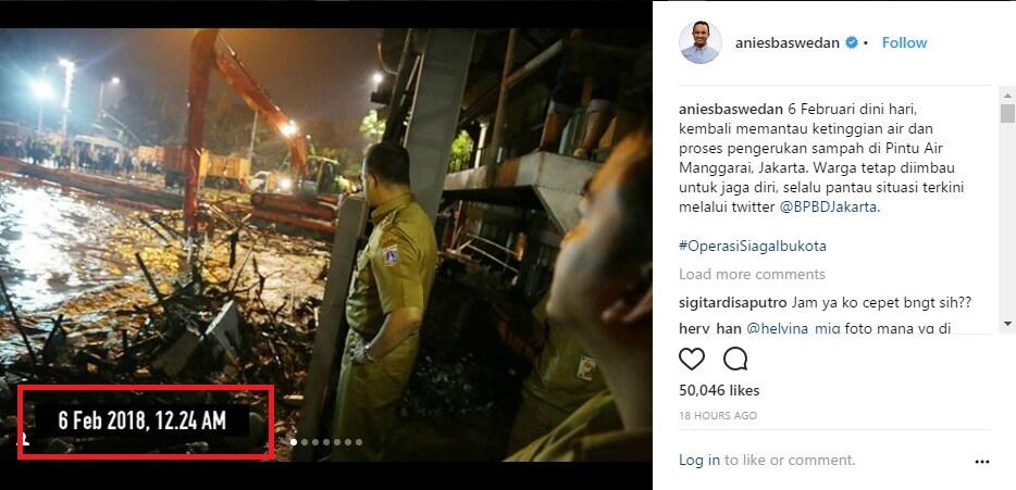 Viral! Foto Anies Baswedan Sidak Banjir Penuh Kejanggalan