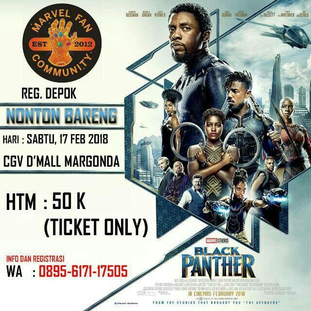 Nobar Black Panther Regional Depok