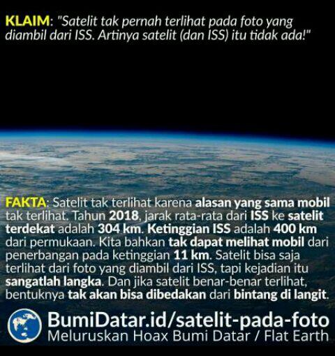 Mengapa Satelit Tidak Terlihat Pada Foto Yang Diambil Dari ISS? 