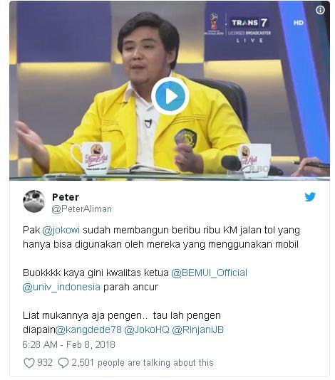 Ketua BEM UI Zaadit Taqwa Banjir Bullyan dari Netizen Usai Pernyataannya yang Diangga