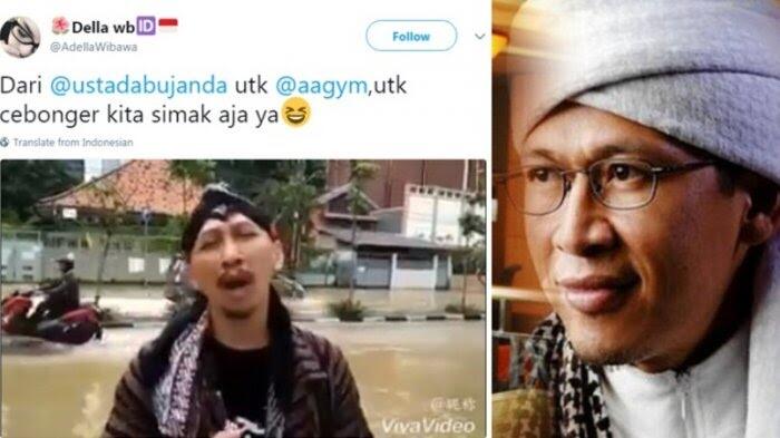 Jakarta Banjir Lagi, Video Abu Janda Sindir Aa Gym Viral