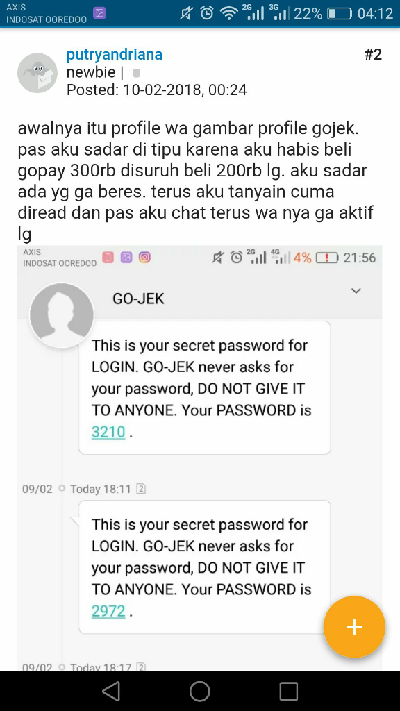 Penipuan Modus Go Pay