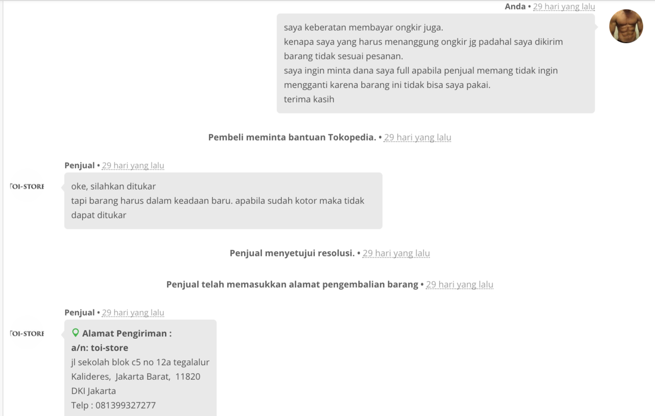 Hati Hati, TOKOPEDIA MENDUKUNG PENJUAL YANG MELAKUKAN PENIPUAN BARANG!!! 